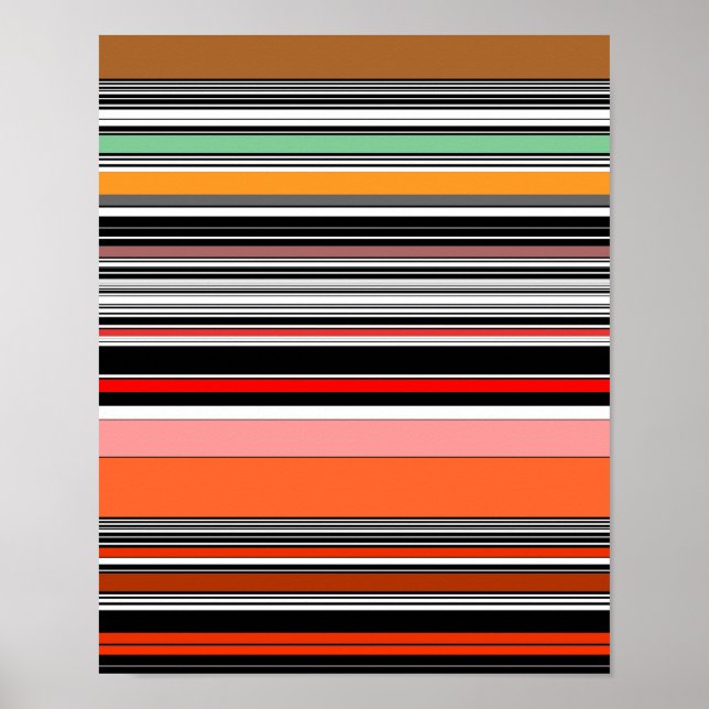 Nice colourful stripes poster (Front)