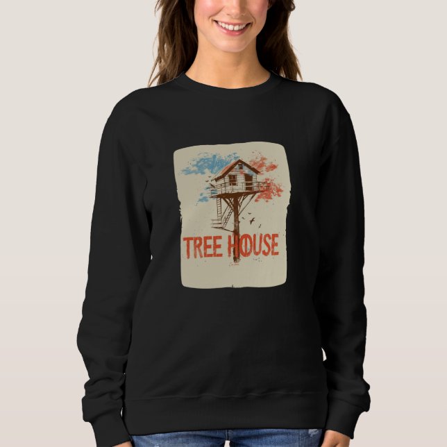 Nice colourful Treehouse Outfit Sweatshirt (Front)