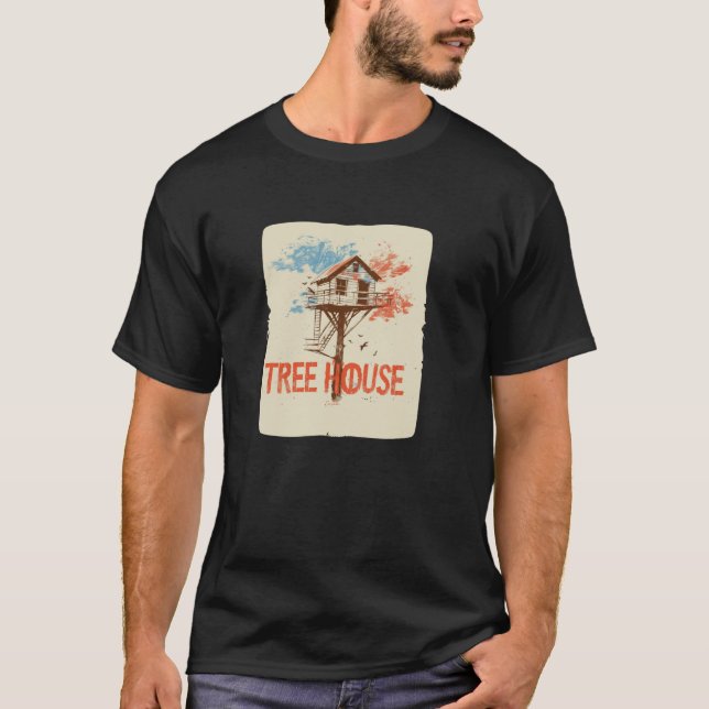 Nice colourful Treehouse Outfit T-Shirt (Front)