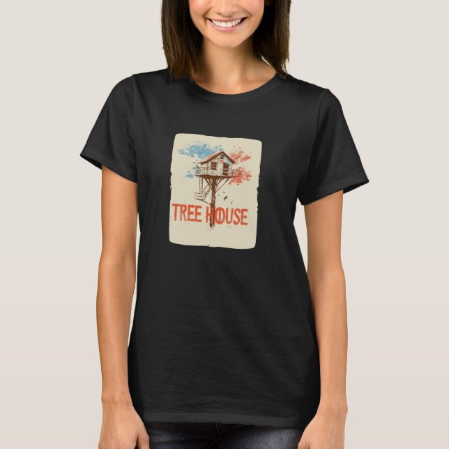Nice colourful Treehouse Outfit T-Shirt (Front)