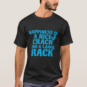 Nice Crack Rock Climbing Climber Bouldering T-Shirt