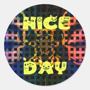 Nice Day Classic Round Sticker