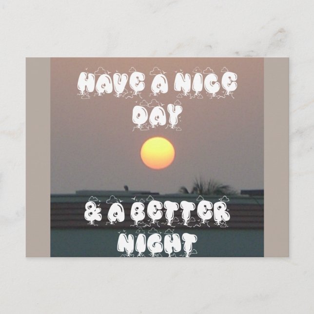 Nice Day Customise Product Postcard (Front)