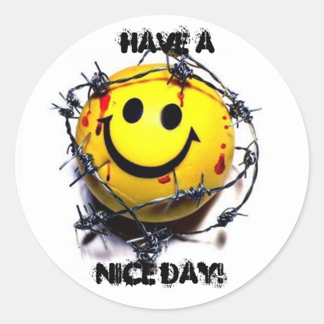 nice day - new, Have A , Nice Day! Classic Round Sticker (Front)