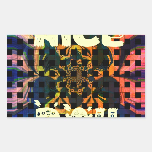 Nice Day Rectangular Sticker (Front)