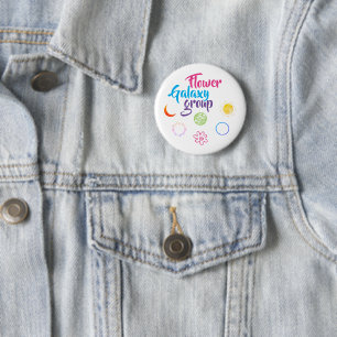 Nice Design of Flower Galaxy Group  6 Cm Round Badge