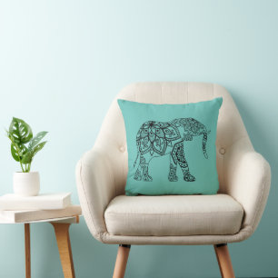 Nice Elephant Mandala Design 3 Cushion