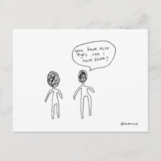 nice eyes postcard
