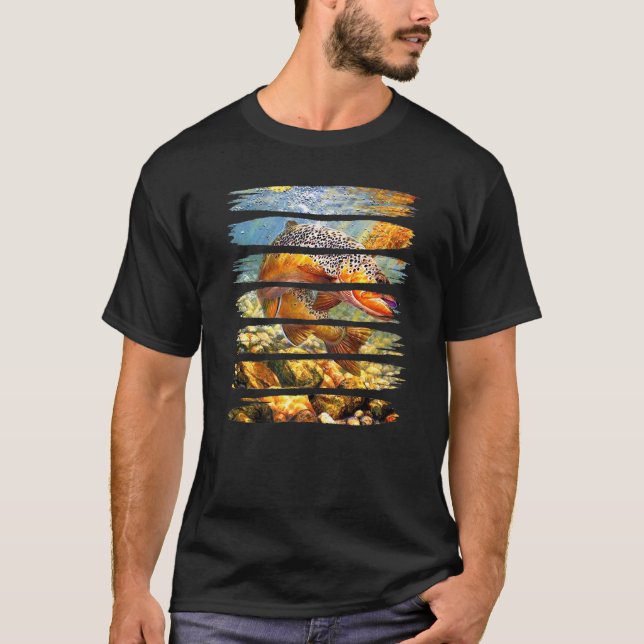 Nice Fish Fishing Heartbeat T-Shirt (Front)