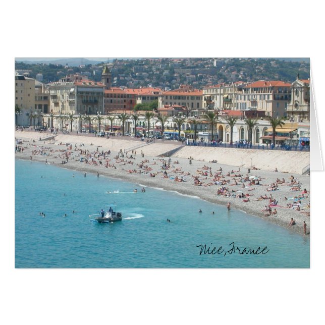 Nice, France Card (Front Horizontal)