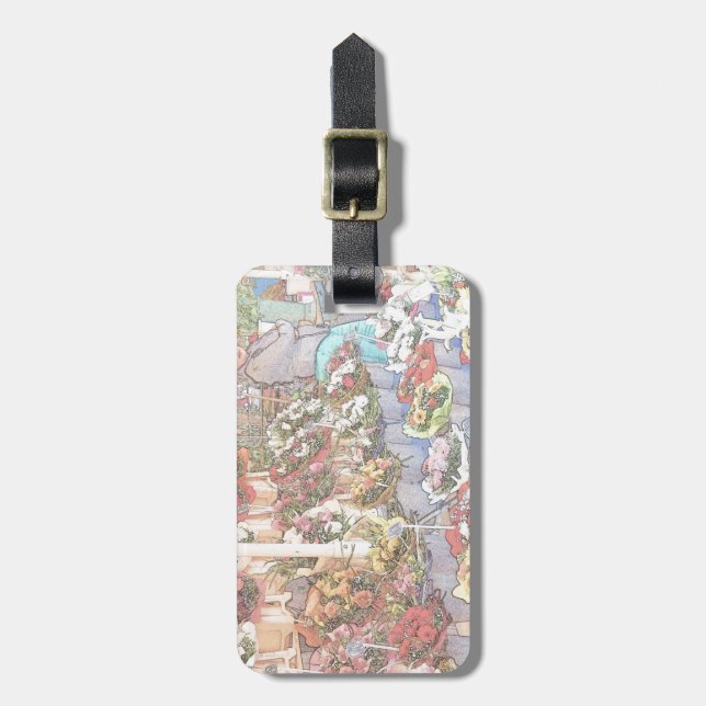 Nice France Farmers Market Luggage Tag (Front Vertical)