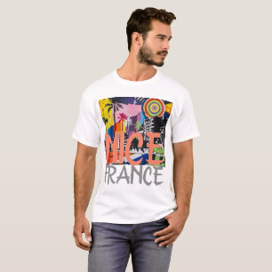 Nice France, Graffiti Mural Shirt, Men's 2 T-Shirt