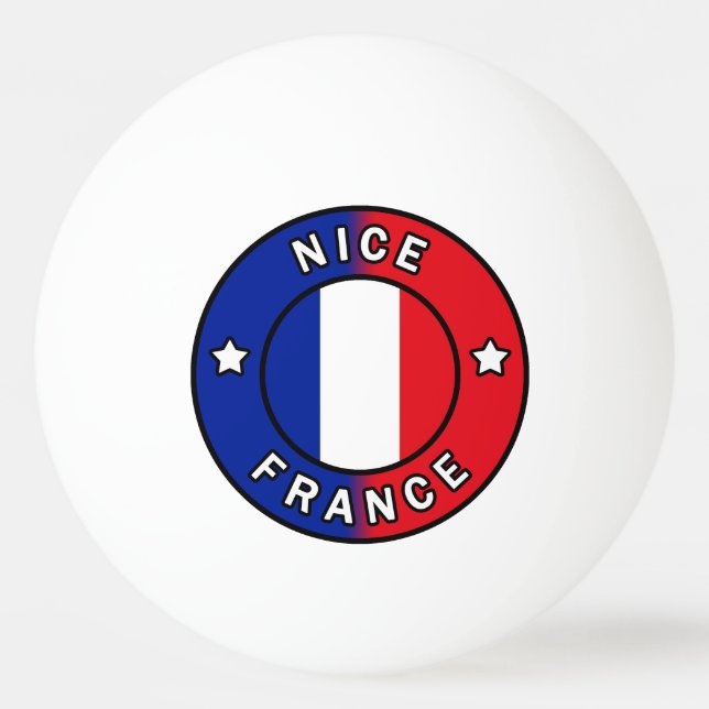 Nice France Ping Pong Ball (Front)