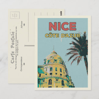 Nice France Promenade des Anglais, Negresco hotel Postcard