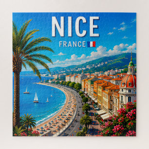Nice France Riviera Coastal Paradise Jigsaw Puzzle