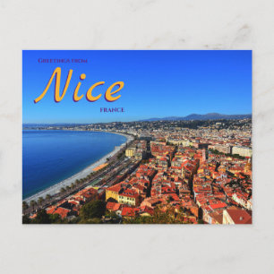 Nice France Scenic City Travel Postcard