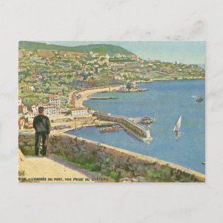 Nice France Sea View Postcard
