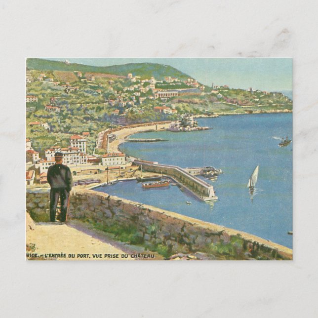 Nice France Sea View Postcard (Front)