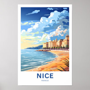 Nice France Travel Poster