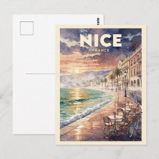 Nice France Vintage Travel Postcard