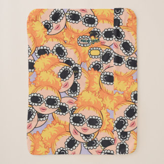 nice girl blondy sherpa blanket