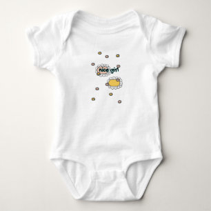 nice girl floral baby bodysuit