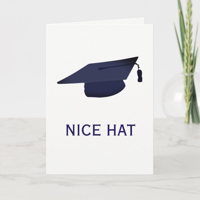 NICE HAT (Graduation) Card (Front)