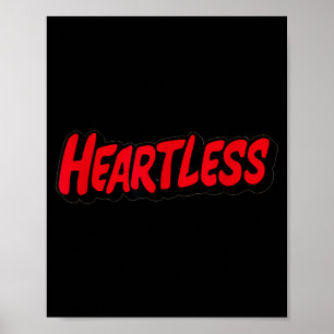 Nice Heartless Speech Emblem for Adults and Kids Poster