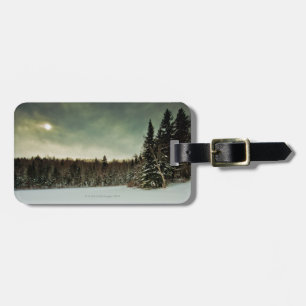 Nice hike over frozen lake in state of Vermont Luggage Tag
