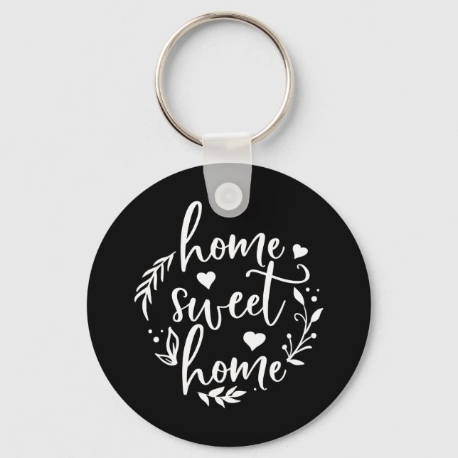 Nice Home Design Home Sweet Home Key Ring (Front)