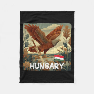 Nice Hungary Turul Bird Look for Boys and Girls Fleece Blanket