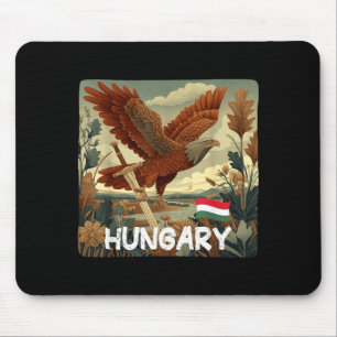 Nice Hungary Turul Bird Look for Boys and Girls Mouse Pad