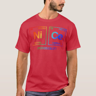 NICE in elements of periodic system LGBTQ rainbow T-Shirt