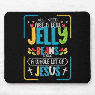 Nice Jesus Teen Fun Christian Jelly Bean Candy Lov Mouse Pad