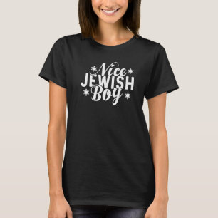 Nice Jewish Boy Cool Chanukah  Ugly Hanukkah Sweat T-Shirt