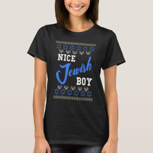 Nice Jewish Boy Ugly Hanukkah Sweater Chanukah He
