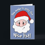 Nice List Christmas Card<br><div class="desc">Let's face it,  not everyone belongs n the nice list. This silly card is sure to make the recipient laugh... even if they are SUPPOSED to be on the naughty list.</div>