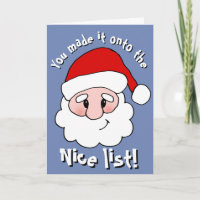 Nice List Christmas Card