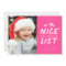 Nice list funny cute one photo hot pink Christmas