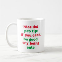 Nice list funny cute red green Christmas