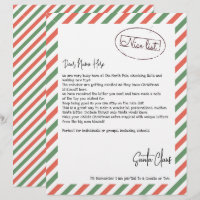 Nice List Letter From Santa Personalised