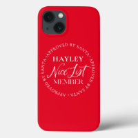 Nice List Member Approved By Santa Christmas