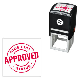 Nice list status cute clever Christmas Self-inking Stamp