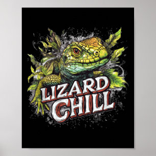 Nice Lizard Costume For Chill Boys And Girls  Poster