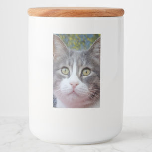 Nice Looking Cat Food Container Label