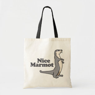 Nice Marmot ferret Tote Bag