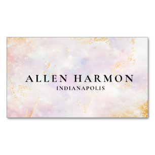 Nice Minimal Custom Family Name   5-Minute Edit Magnetic Business Card
