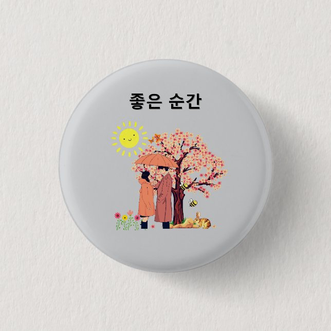  Nice moment 3 Cm Round Badge (Front)
