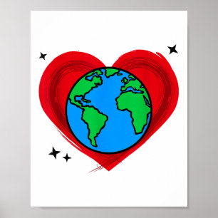 Nice Mother Earth Planet Environmental Protection Poster