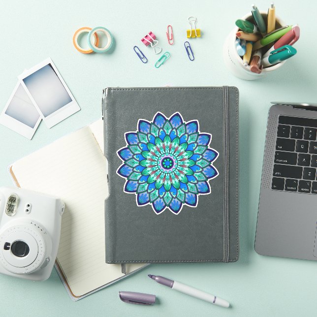 Nice mystic Blue mandala (iPad Cover)